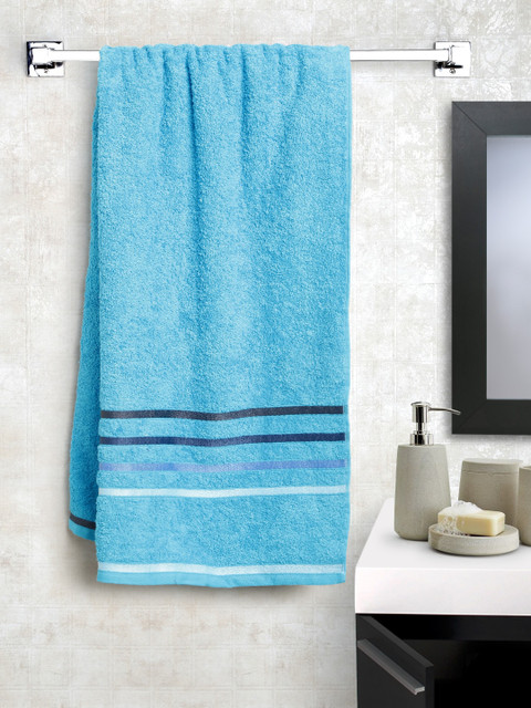 

BOMBAY DYEING Turquoise Blue Cotton 500 GSM Bath Towel