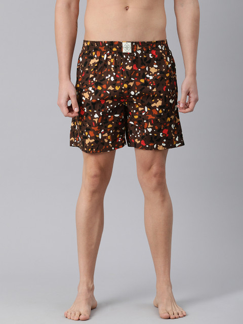 

abof Men Multicoloured Printed Regular Fit Pure Cotton Boxers, Multi