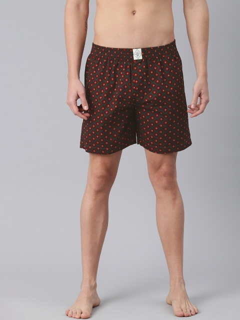 

abof Men Grey Pure Cotton Printed Boxers BOS21AMCWBS1858943