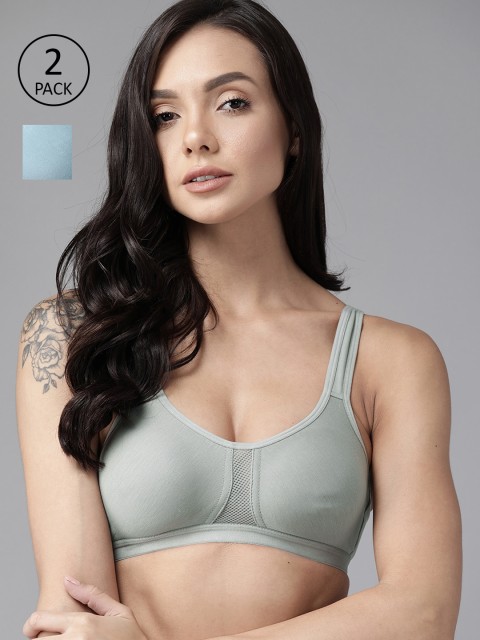 

Roadster Pack Of Two T-shirt Bra Medium Coverage, Blue