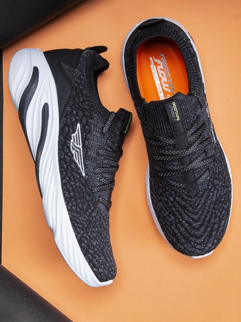 

Red Tape Men Black Textile Walking Shoes
