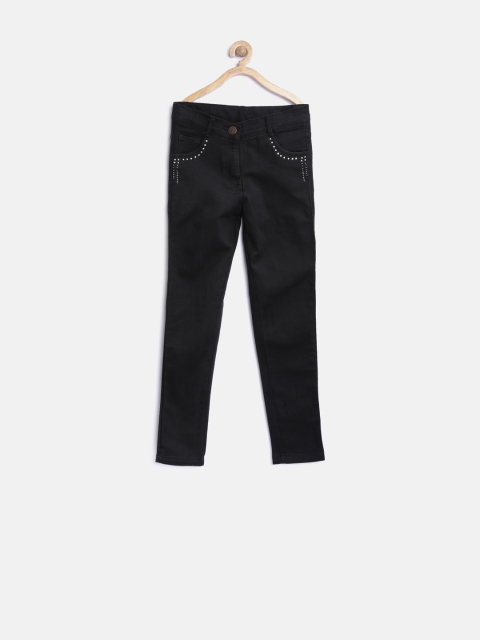 

612 League Girls Black Jeans