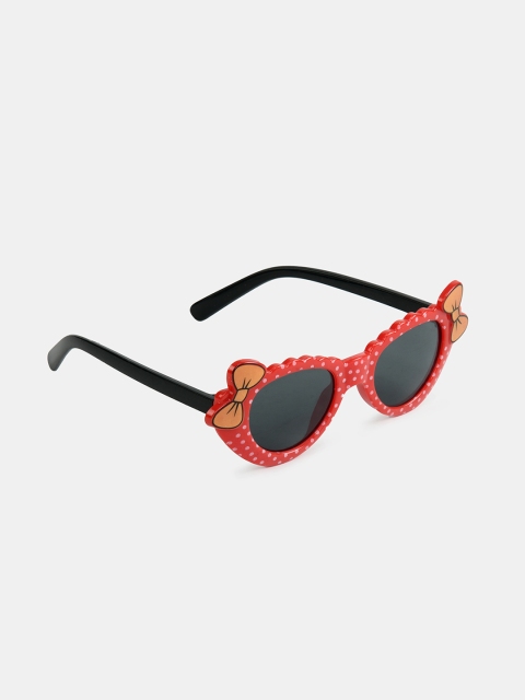 

DukieKooky Girls Black Lens & Red Cateye Sunglasses with UV Protected Lens
