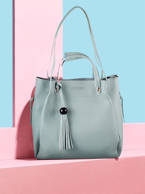 

Mochi Blue PU Structured Shoulder Bag