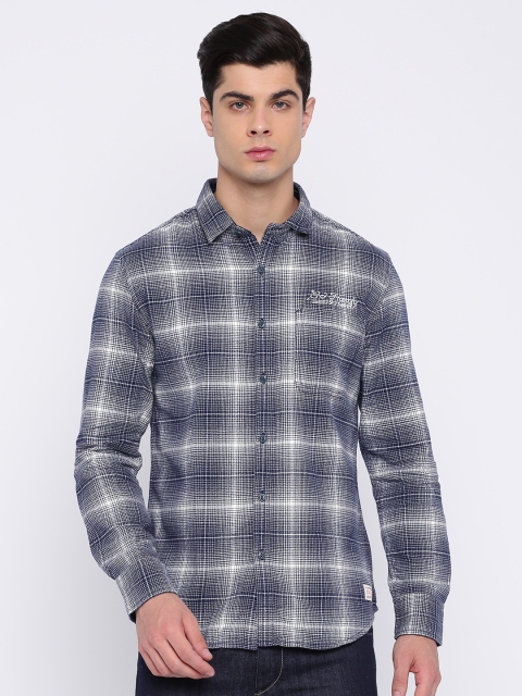

Ed Hardy Navy Checked Casual Shirt, Navy blue