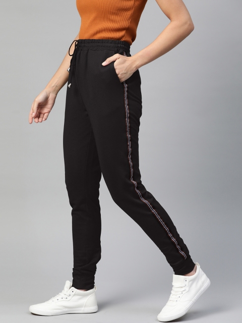 

I AM FOR YOU Women Black Solid Joggers