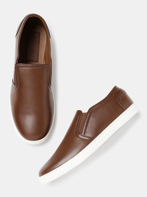 

Roadster Men Brown Slip-On Sneakers