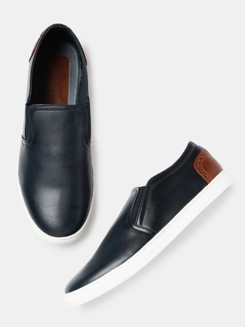 

Roadster Men Navy Blue Slip-On Sneakers