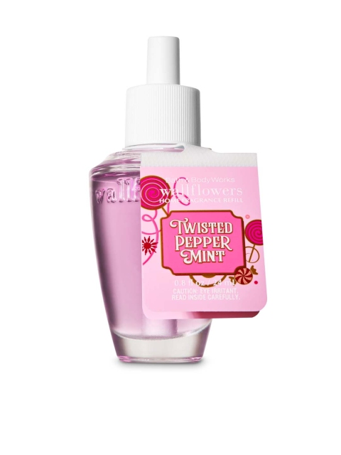 

Bath & Body Works Twisted Peppermint Wallflowers Home Fragrance Refill 24 ml, Pink