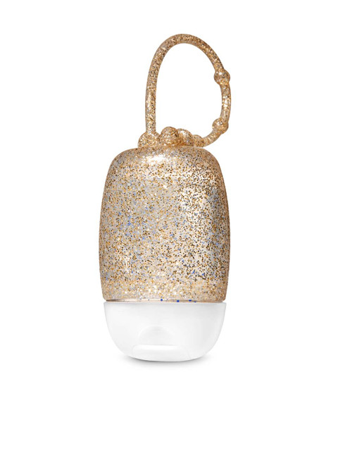 

Bath & Body Works Unisex Gold-Toned Glitter PocketBac Holder