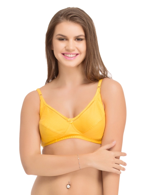 

Clovia Yellow Full-Coverage Bra BR0469P02