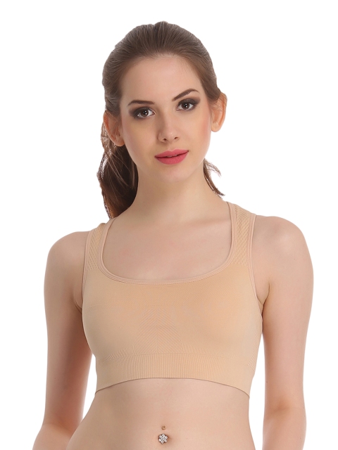 

Clovia Beige Sports Bra BR0589P24