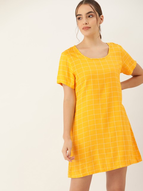 

ETC Yellow & White Checked Sleep Shirt