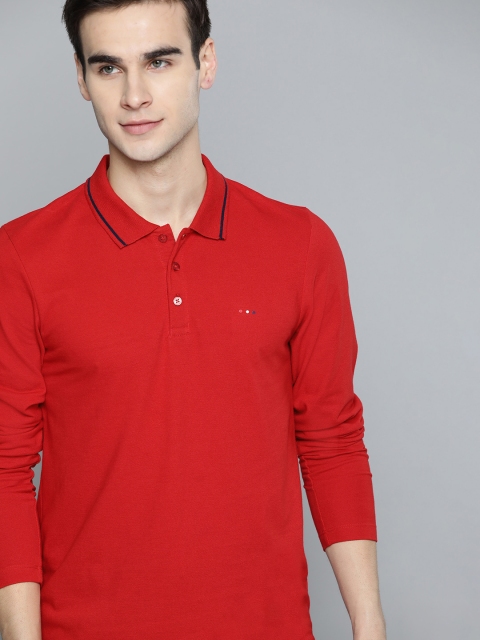 

Harvard Men Red Polo Collar T-shirt