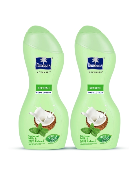 

Parachute Advansed Set of 2 Coconut Milk & Mint Extract Refresh Body Lotion, Green