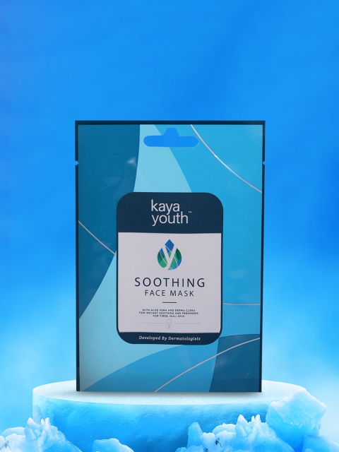 

Kaya Youth Set of 3 Hydro Replenish Soothing Aloe Vera Face Mask, Blue