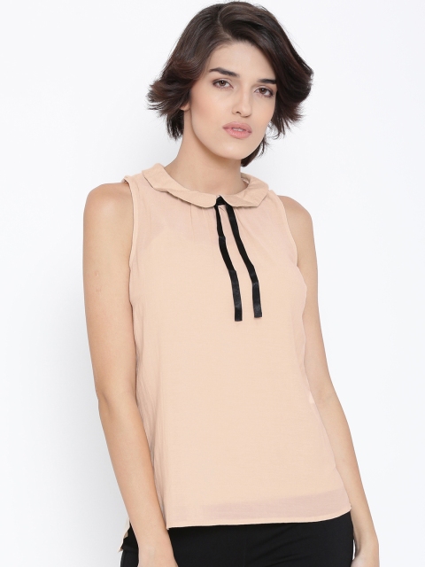 

Vero Moda Peach-Coloured Semi-Sheer Top