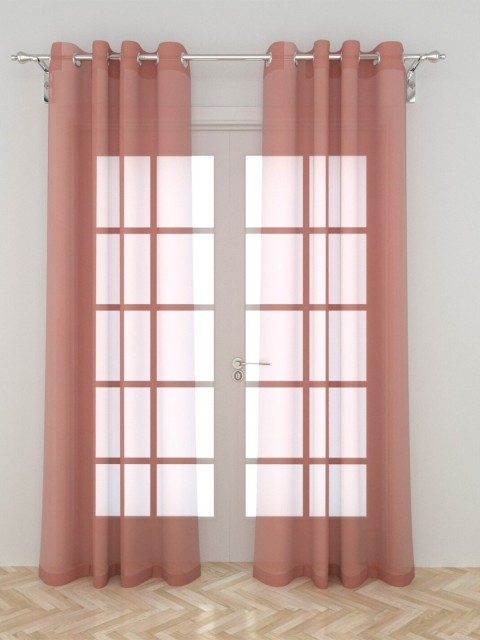 

Home Centre Pink Set of 2 Sheer Door Curtain