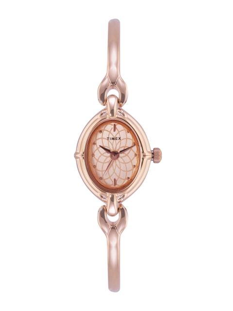 

Timex Women Rose Gold-Toned Analogue Watch TW000LK24