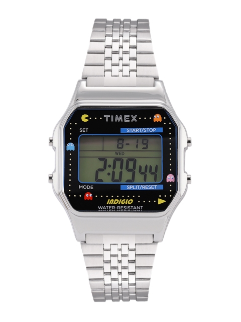 

Timex Unisex Silver Toned Digital Watch TW2U31900