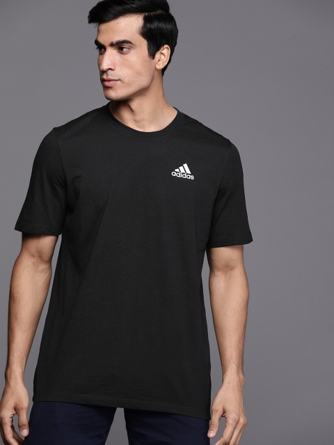 

ADIDAS Men Black & White Brand Logo Printed Training Designed2Move Prime Tee