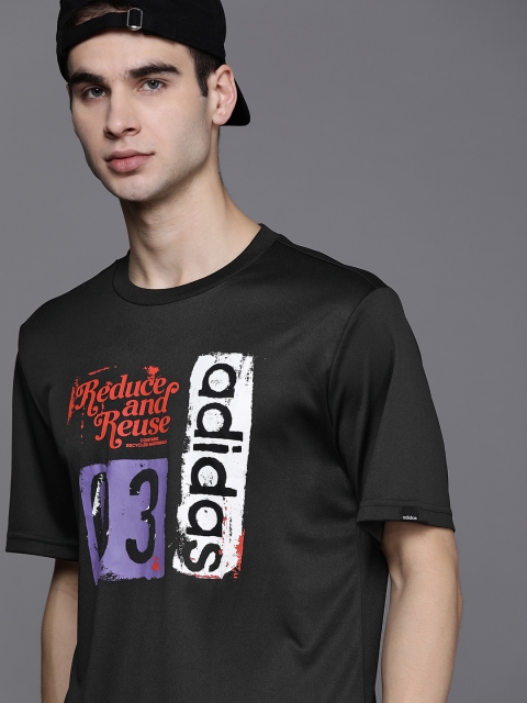 

ADIDAS Men Black & Red Printed Sport Inspired FTO T-shirt