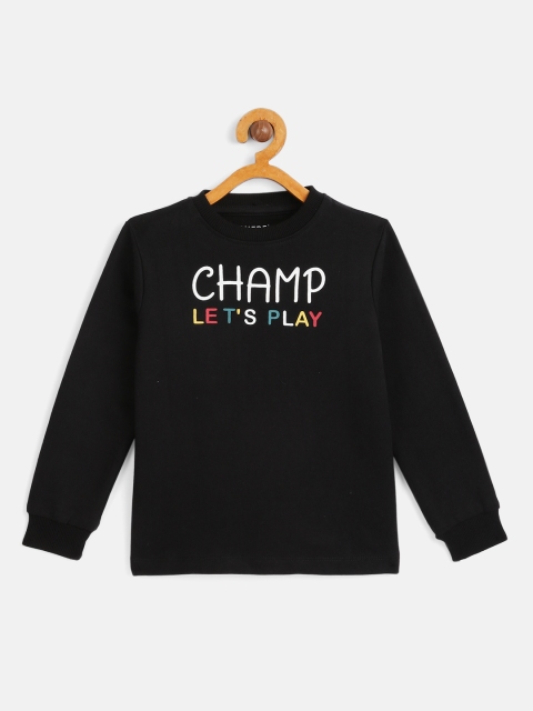 

HERE&NOW Boys Black Printed Sweatshirt