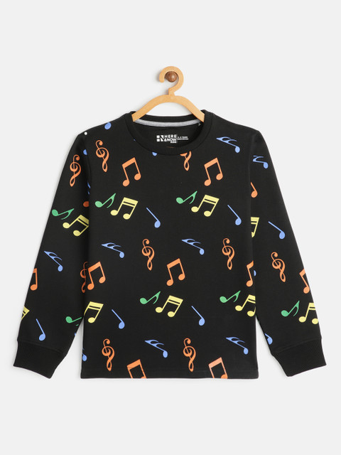 

HERE&NOW Boys Black Printed Sweatshirt