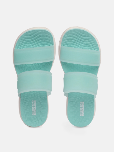 

Skechers Women Turquoise Blue NEXTWAVE ULTRA SUN- KISSED Sliders
