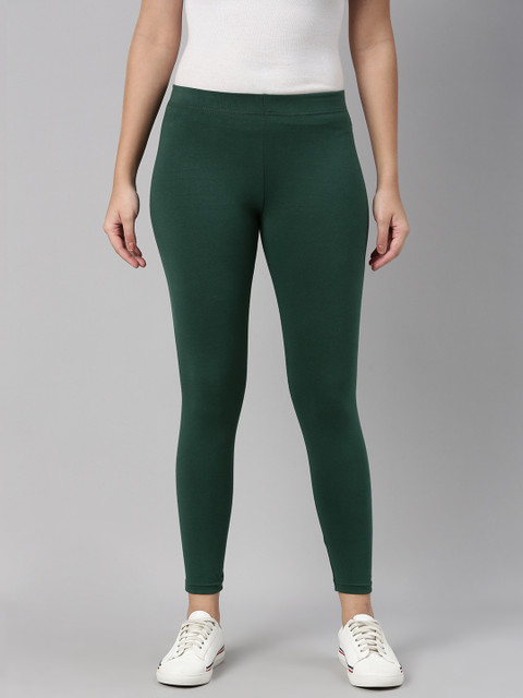 

abof Women Green Solid Leggings