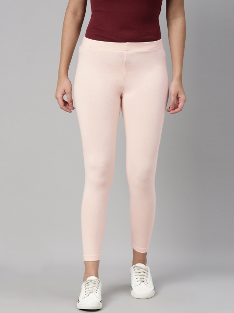 

abof Women Pink Solid Leggings