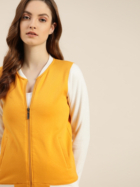 

ether Women Mustard Yellow Sweatshirt