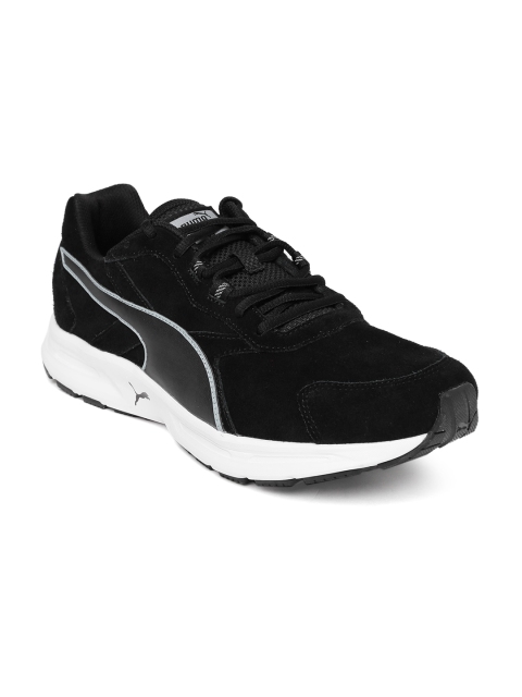 

PUMA Men Black Descendant V3 Suede Running Shoes