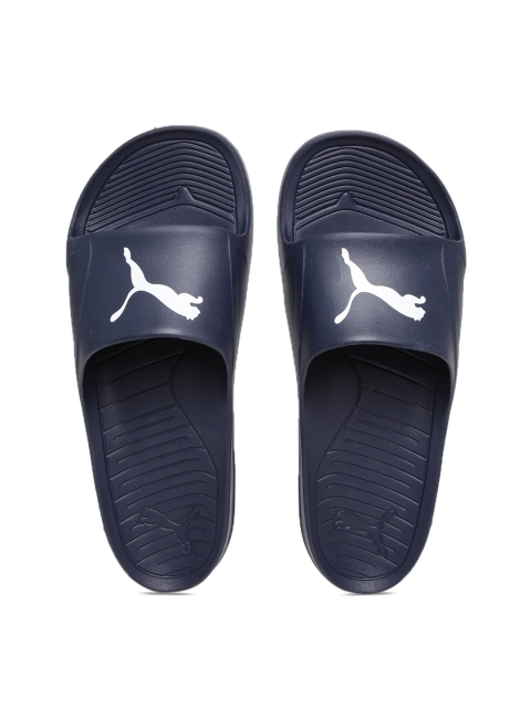 

PUMA Unisex Navy Divecat Flip-Flops, Navy blue