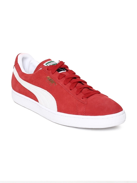

Puma Men Red Classic+ Team Regal Suede Sneakers