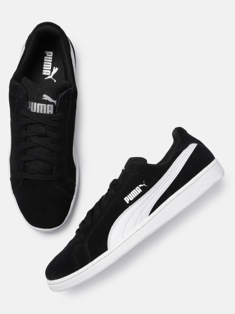 

Puma Unisex Black Smash SD Suede Sneakers