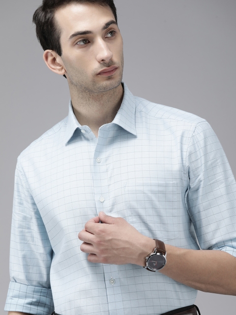 

Arrow New York Men Blue Slim Fit Checked Formal Shirt