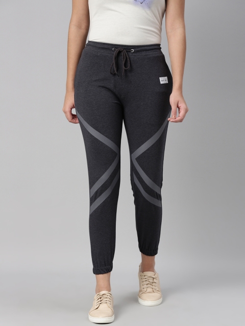 

abof Women Grey Charcoal Melange Track Pants