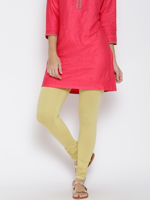 

AURELIA Yellow Churidar Leggings