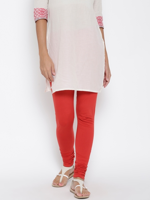 

AURELIA Red Churidar Leggings