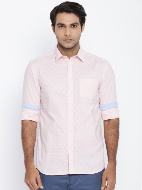 

Jack & Jones Men Pink Slim Fit Casual Shirt