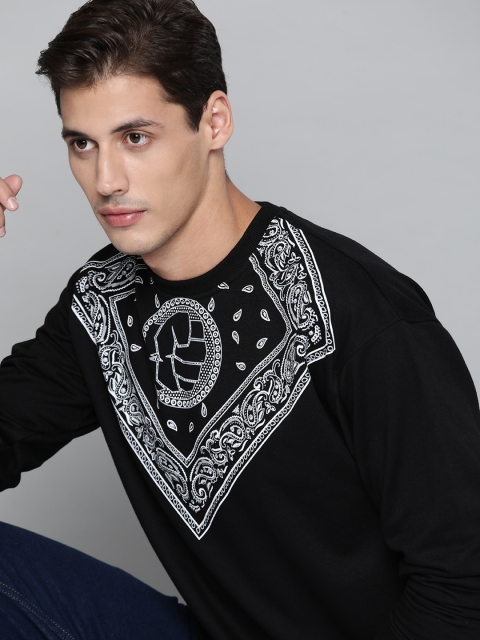 

Kook N Keech Marvel Men Black Printed Sweatshirt
