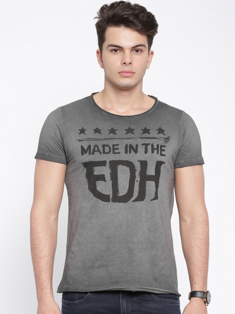 

Ed Hardy Grey Printed T-shirt