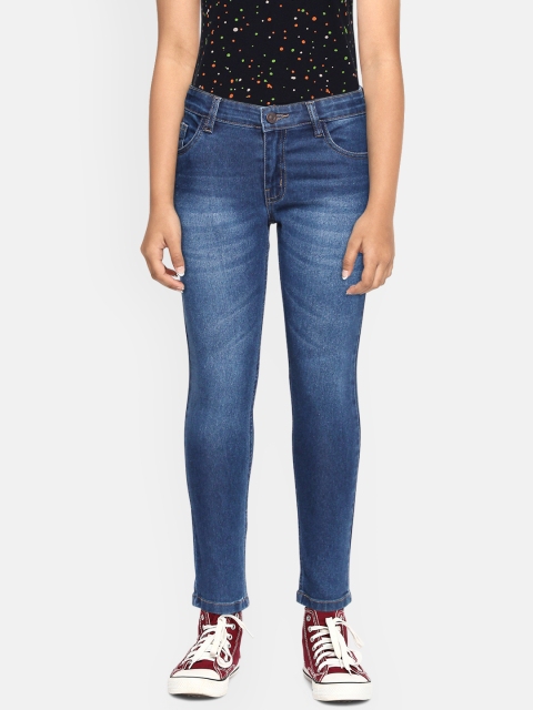 

Cherokee Girls Blue Light Fade Clean Look Mid-Rise Regular Fit Stretchable Jeans