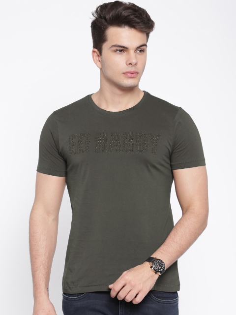 

Ed Hardy Grey Studded Pure Cotton T-shirt