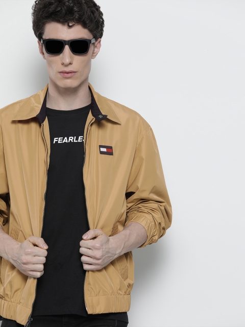 

Tommy Hilfiger Men Khaki Open Front Jacket