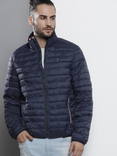

Tommy Hilfiger Men Navy Blue Solid NEW PLATINUM INSULATOR BOTANIC Puffer Jacket