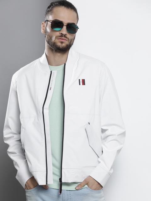 

Tommy Hilfiger Men White Bomber Jacket