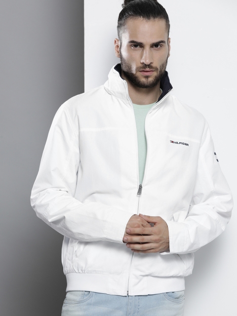 

Tommy Hilfiger Men White Open Front Jacket