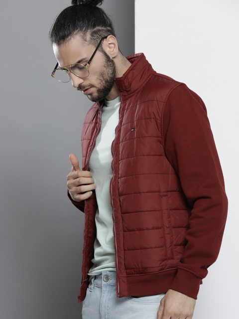 

Tommy Hilfiger Men Maroon Padded Jacket
